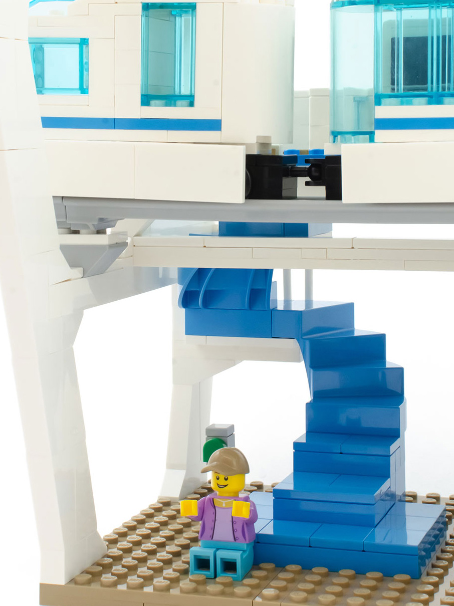 Lego 1 x Legs Leg For Minifigure Figure Dark Earth Blue Pocket Belt Jeans
